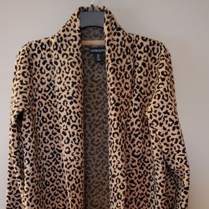 Cynthia Rowley leopard print cardigan